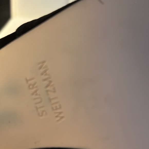 STUART WEITZMAN black suede booties size 9,5 worn only once - Picture 7 of 10